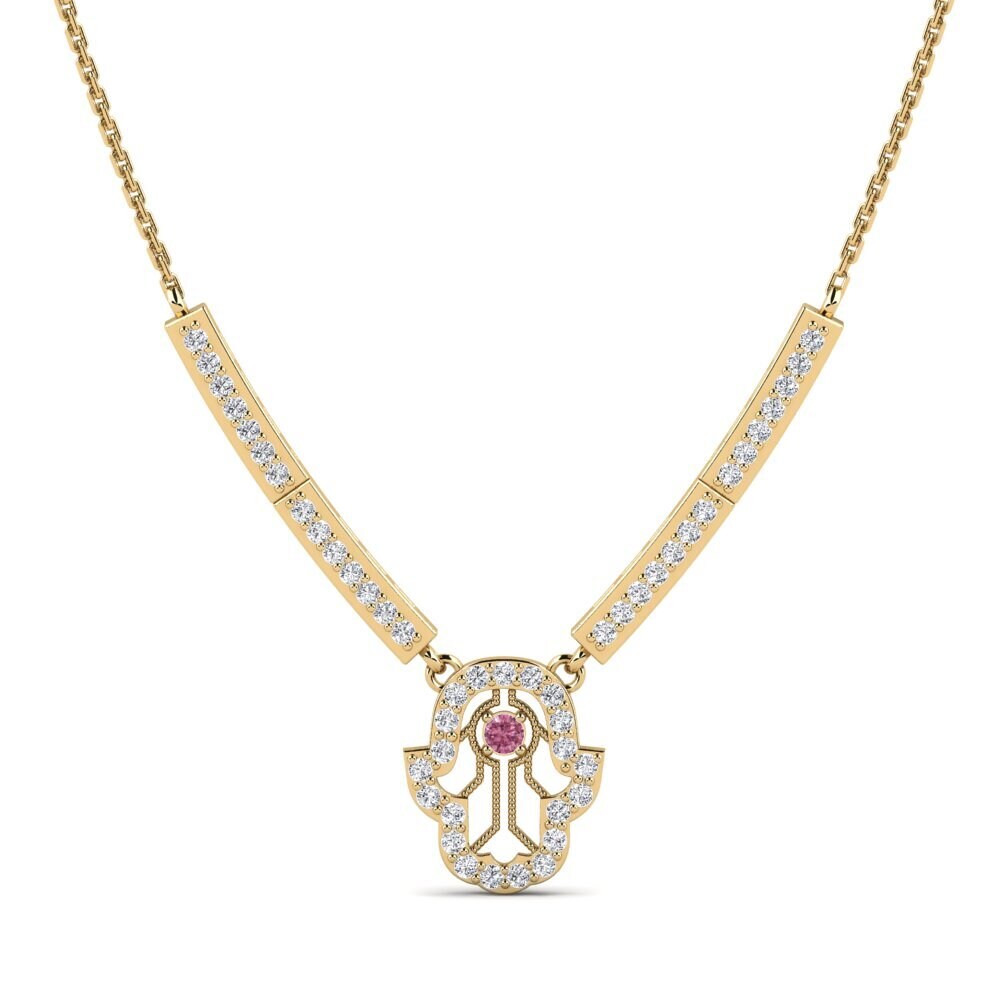 Rhodolite Garnet Women's Necklace Cauda