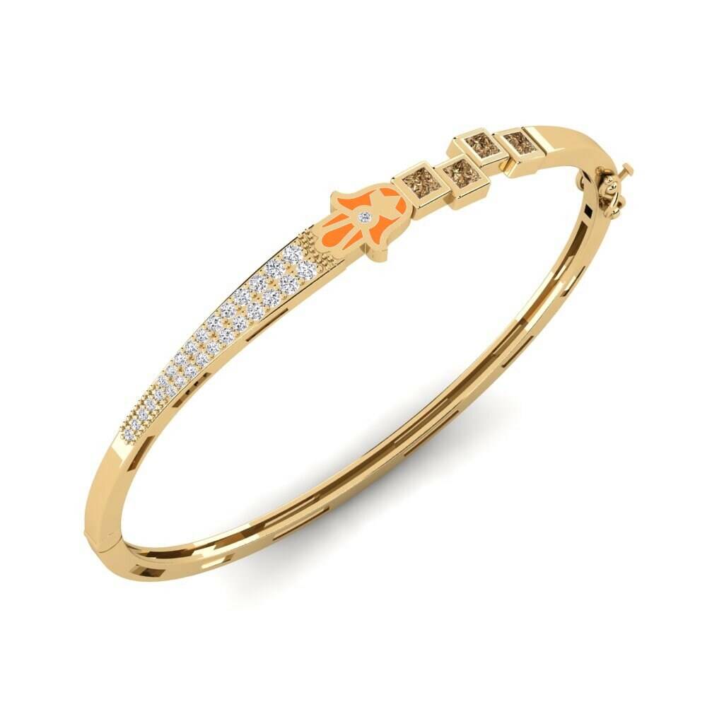 Diamant Brun Bracelet jonc femme Confido