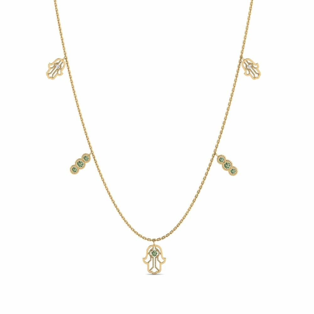 Green Diamond Necklace Cosaint