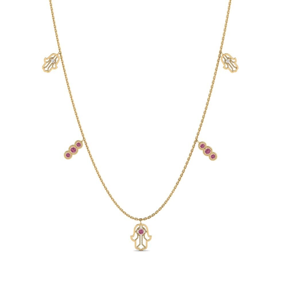 Rhodolite Garnet Women's Necklace Cosaint