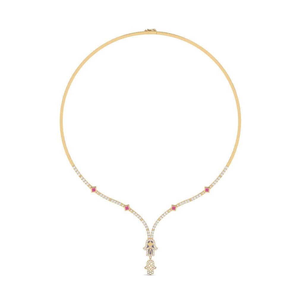 Collar Pink Tourmaline Necklaces