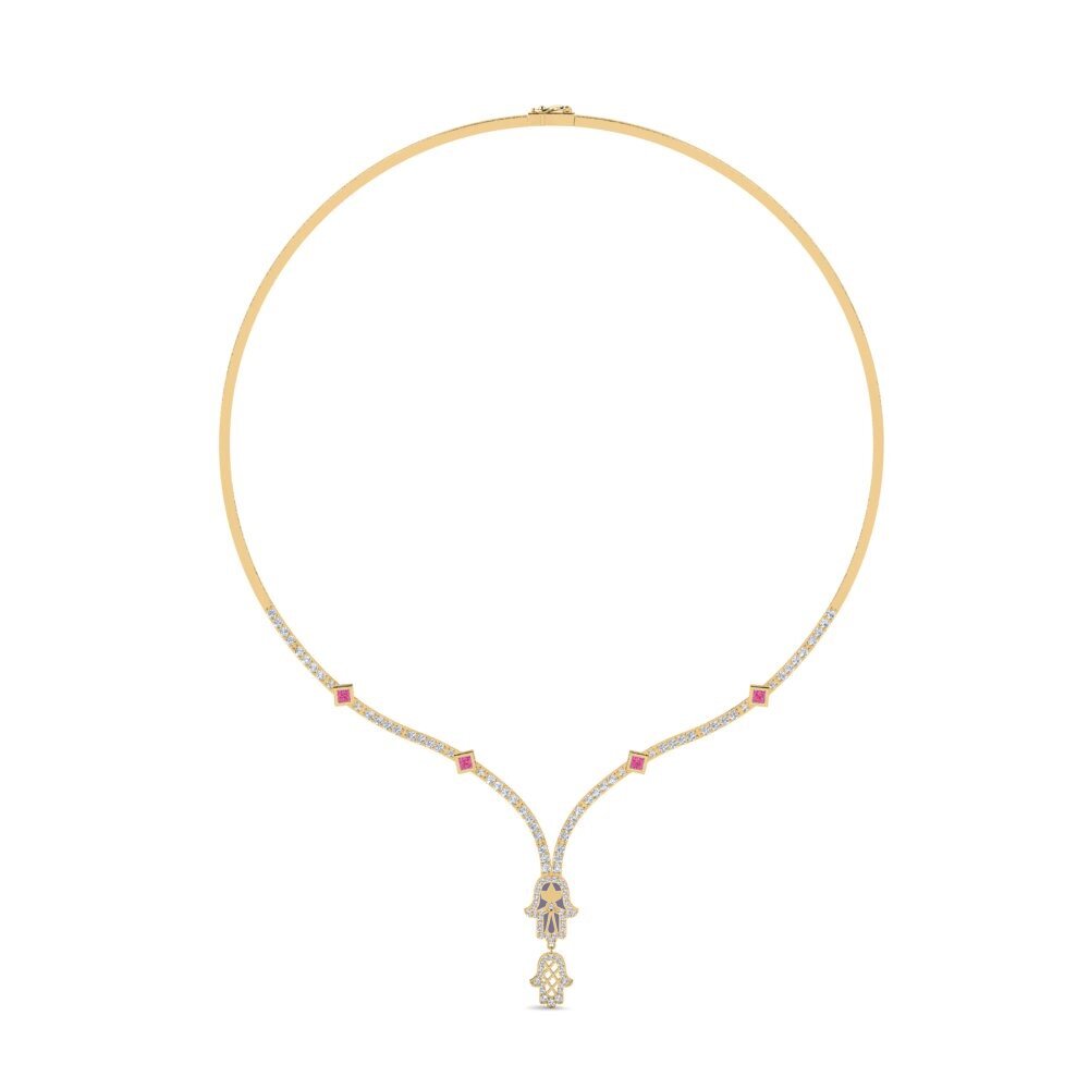Pink Tourmaline Collier Fahatokiana