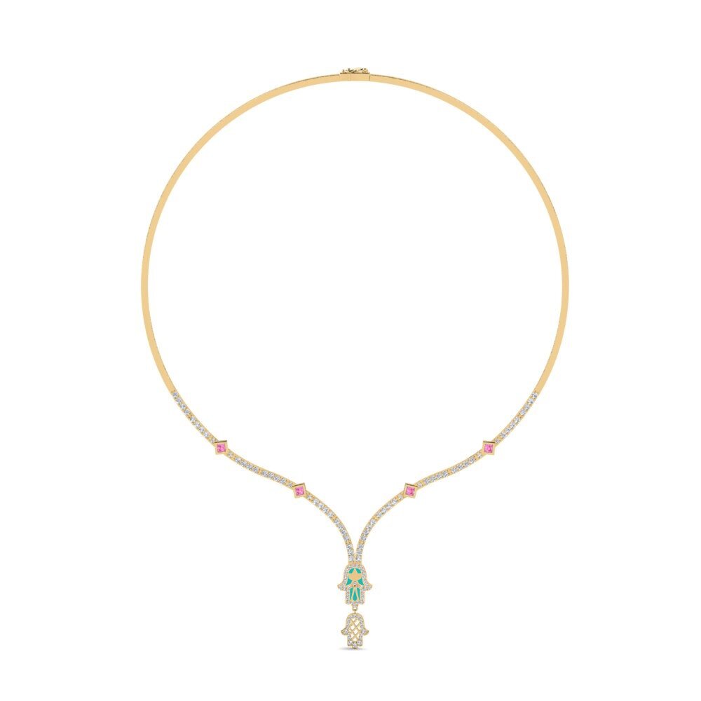 Zafiro Rosado Collar Fahatokiana
