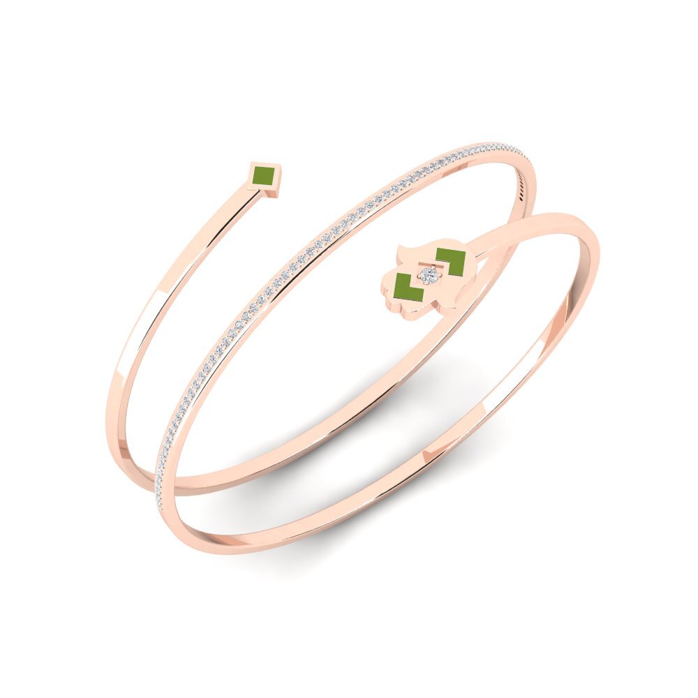 9k Oro Rosa Pulsera de Mujer Hoeveel