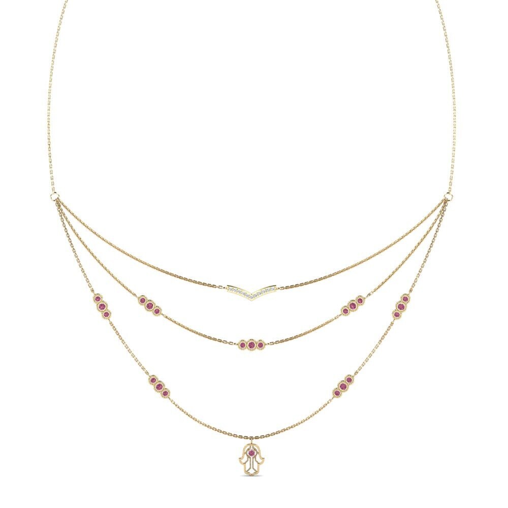 Rhodolite Garnet Women's Necklace Iachau