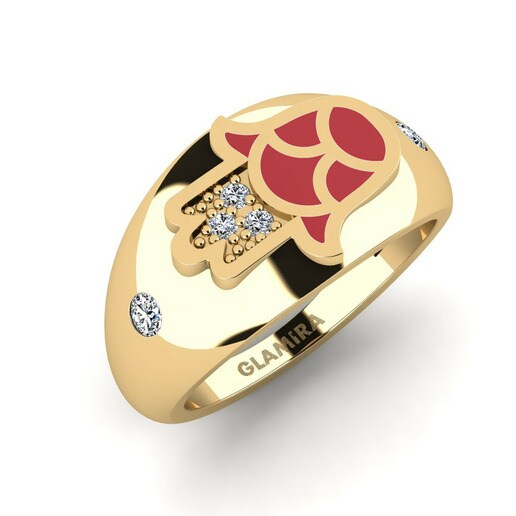 Nhẫn đeo ngón áp út Ilaali Vàng 585 & Đá Swarovski