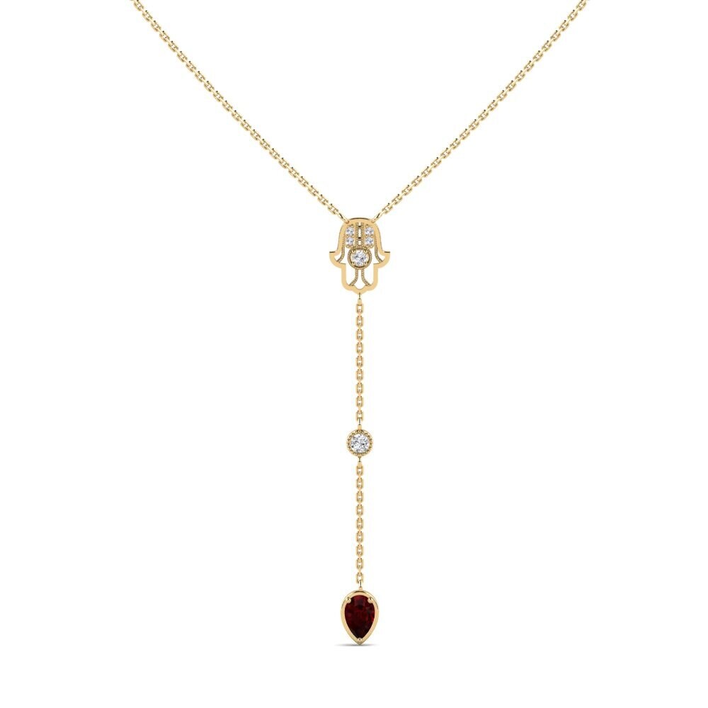 Garnet Women's Necklace Labestiba