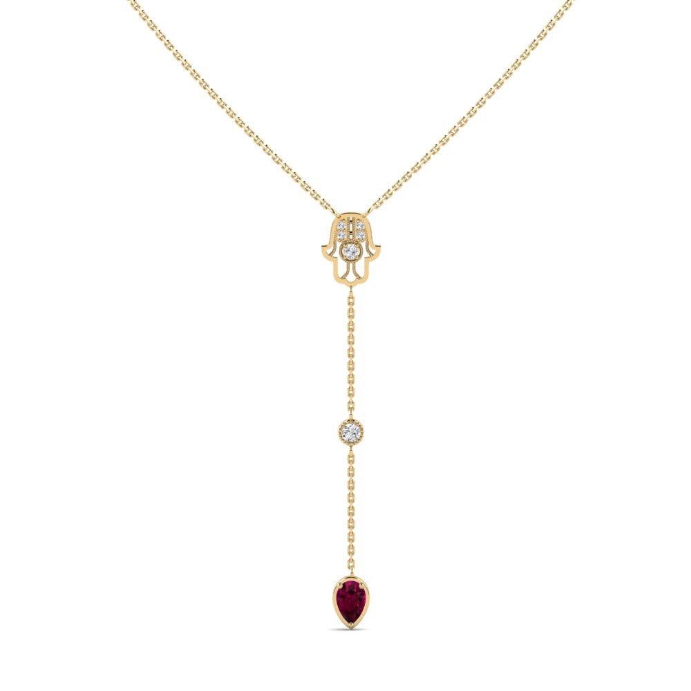 Rhodolite Garnet Women's Necklace Labestiba