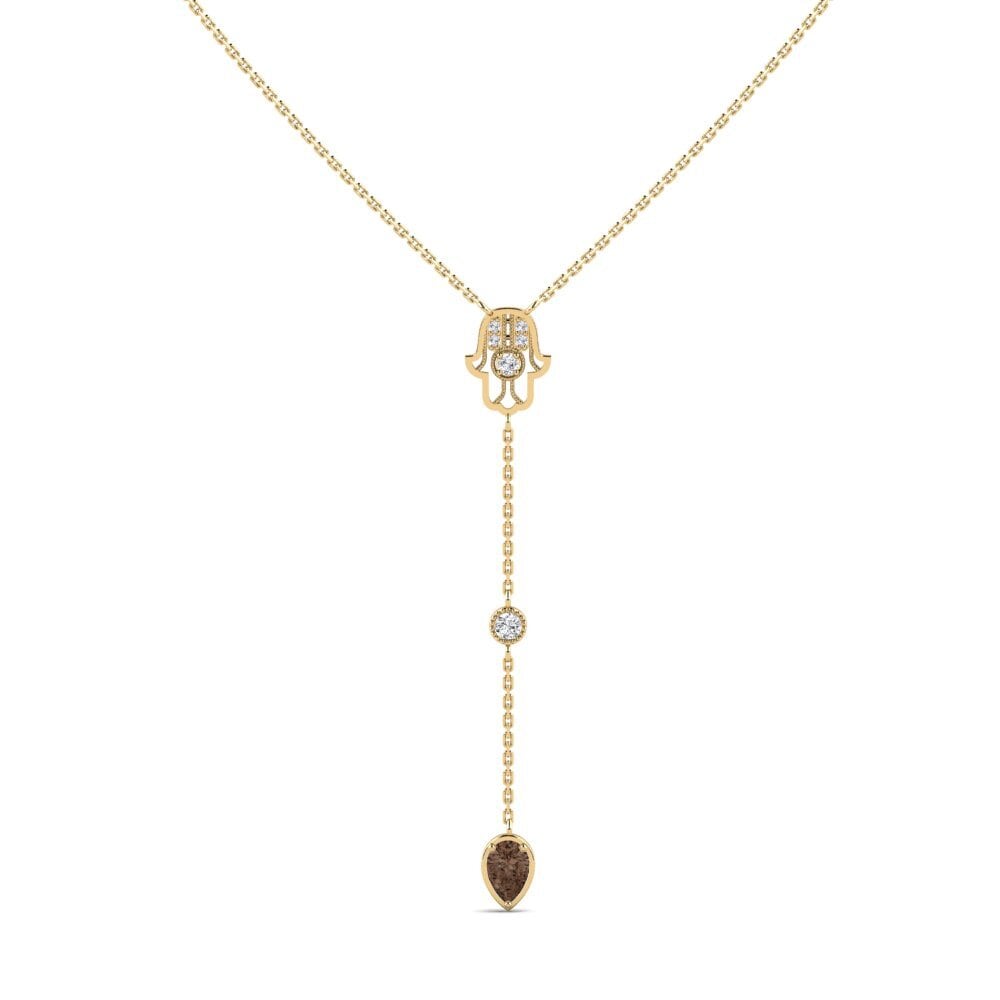 Smoky Quartz Women's Necklace Labestiba