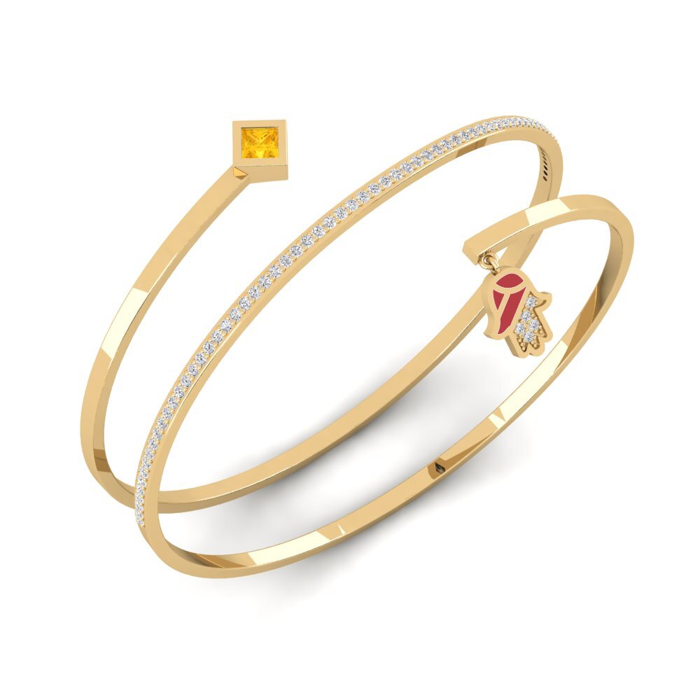Citrine Women's Bracelet Melindungi