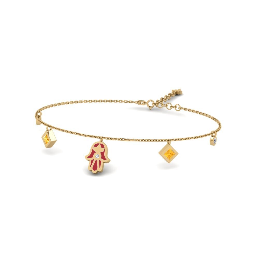 Citrine Women's Bracelet Memberkati