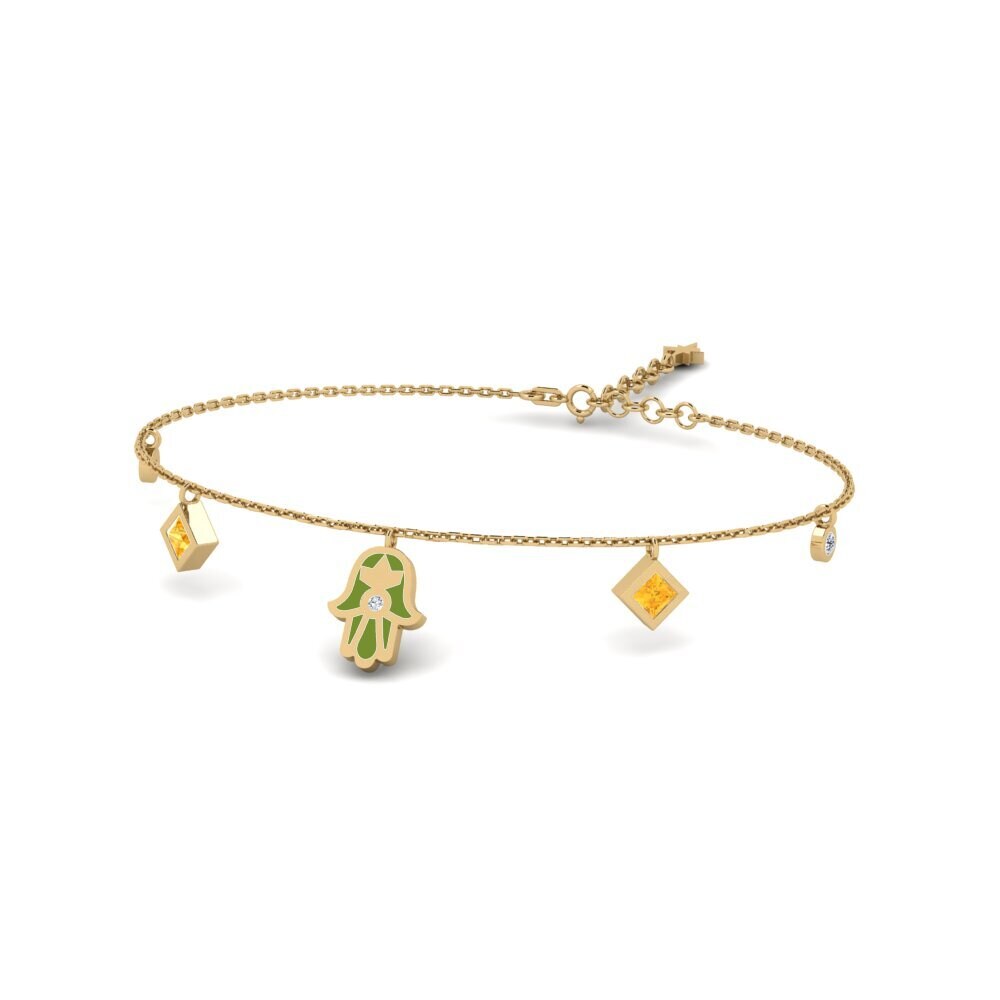 Citrine Women's Bracelet Memberkati