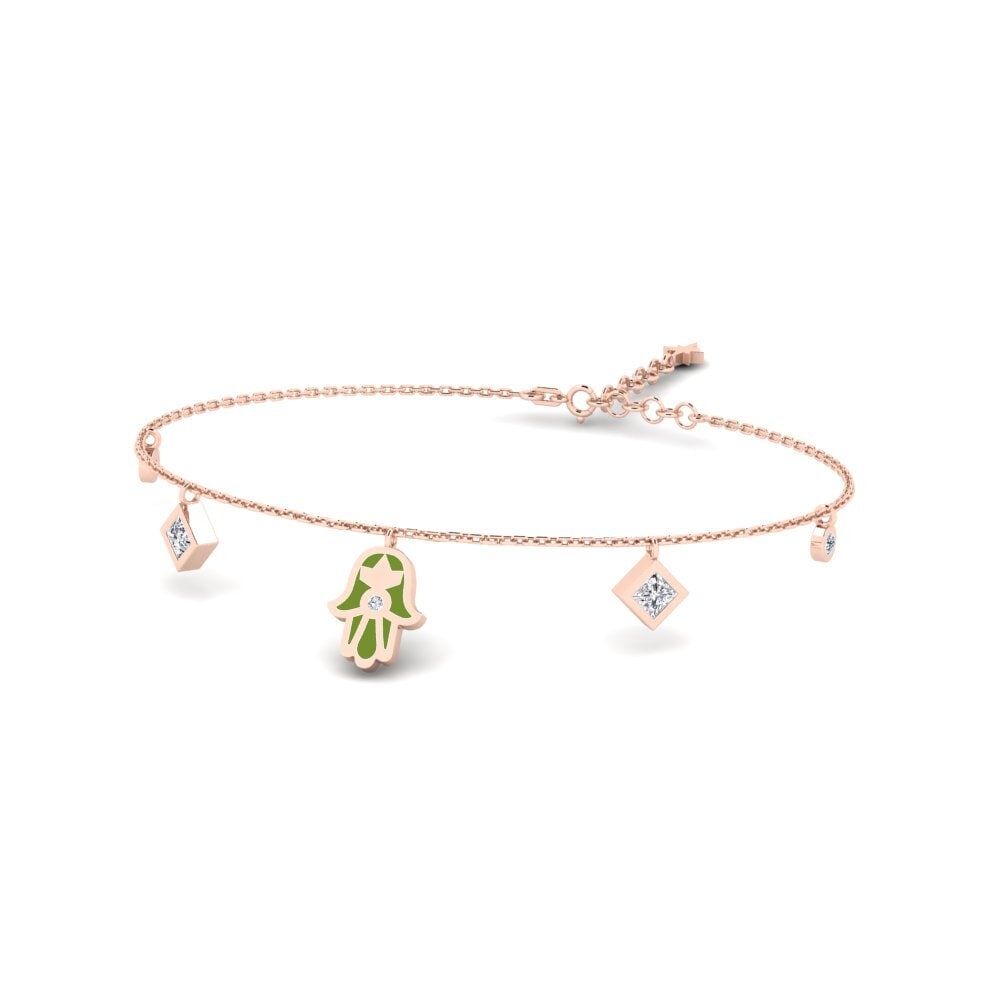 9k Oro Rosa Pulsera de Mujer Memberkati