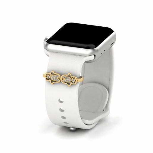 Phụ kiện Apple Watch® Nodez - A Vàng 585 & Đá Swarovski