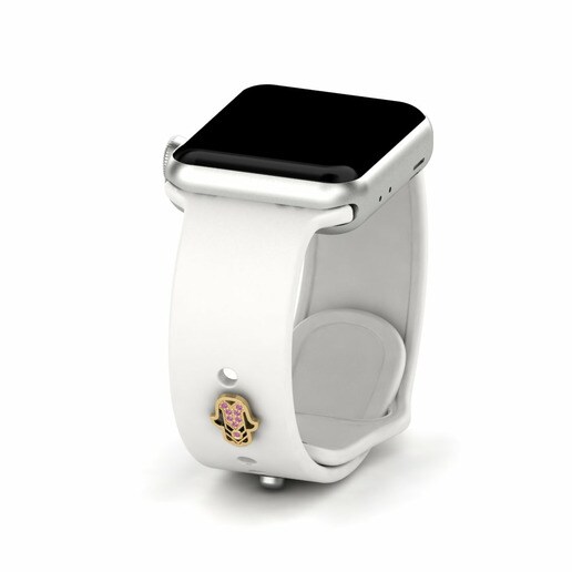 Phụ kiện Apple Watch® Nodez - D Vàng 585 & Đá Rhodolite