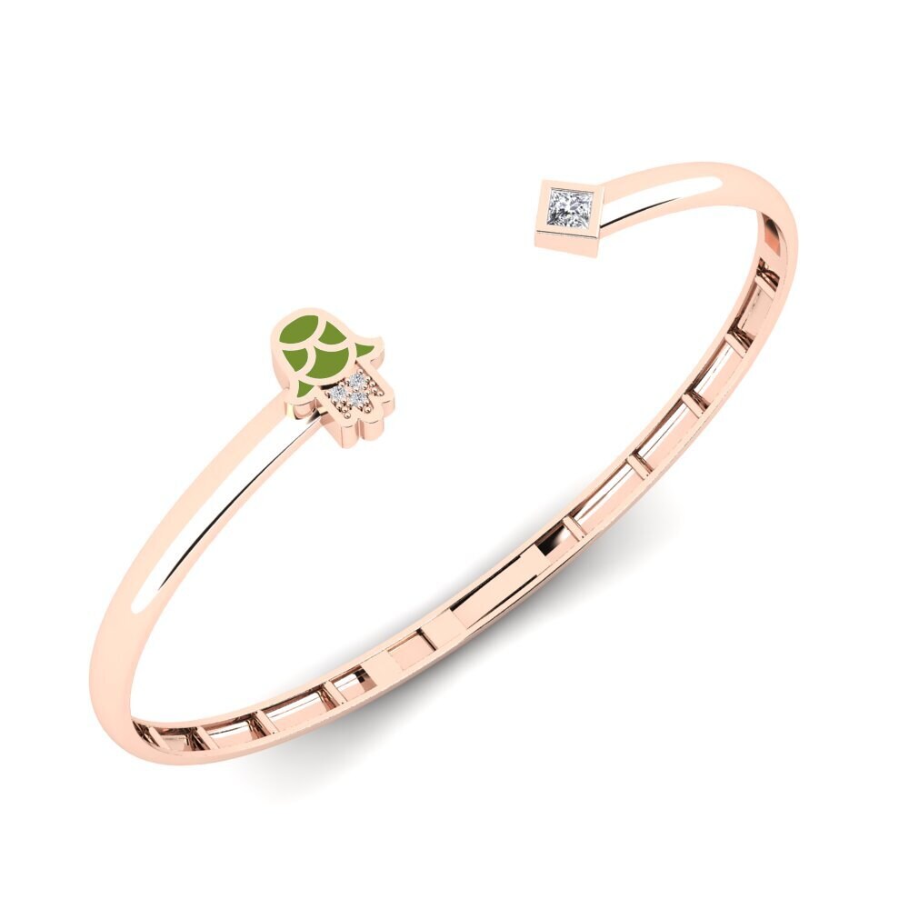 9k Oro Rosa Pulsera de Mujer Suojella