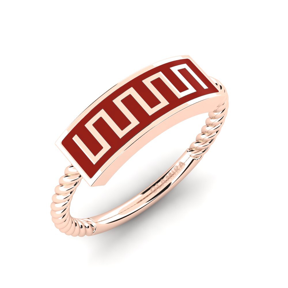 9k Oro Rosa Anillo Cellota