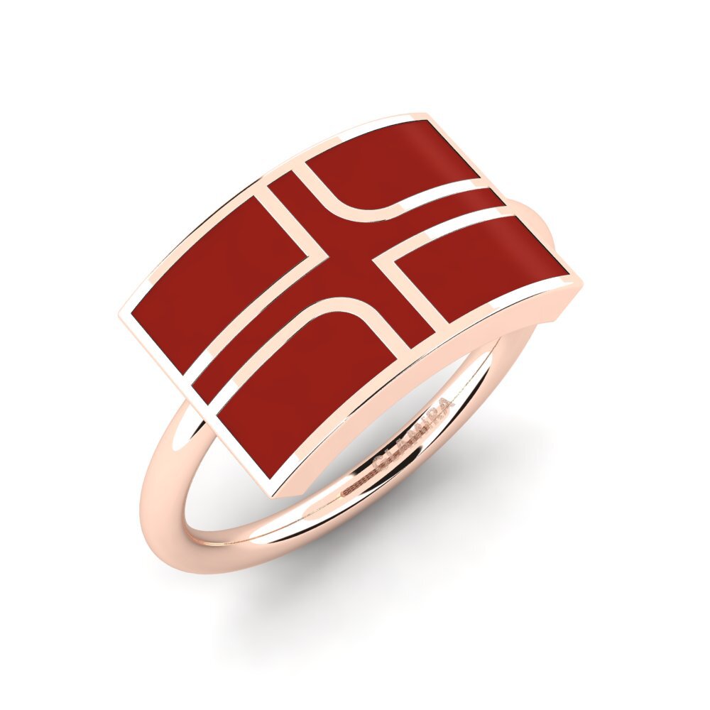 9k Oro Rosa Anillo Certonax
