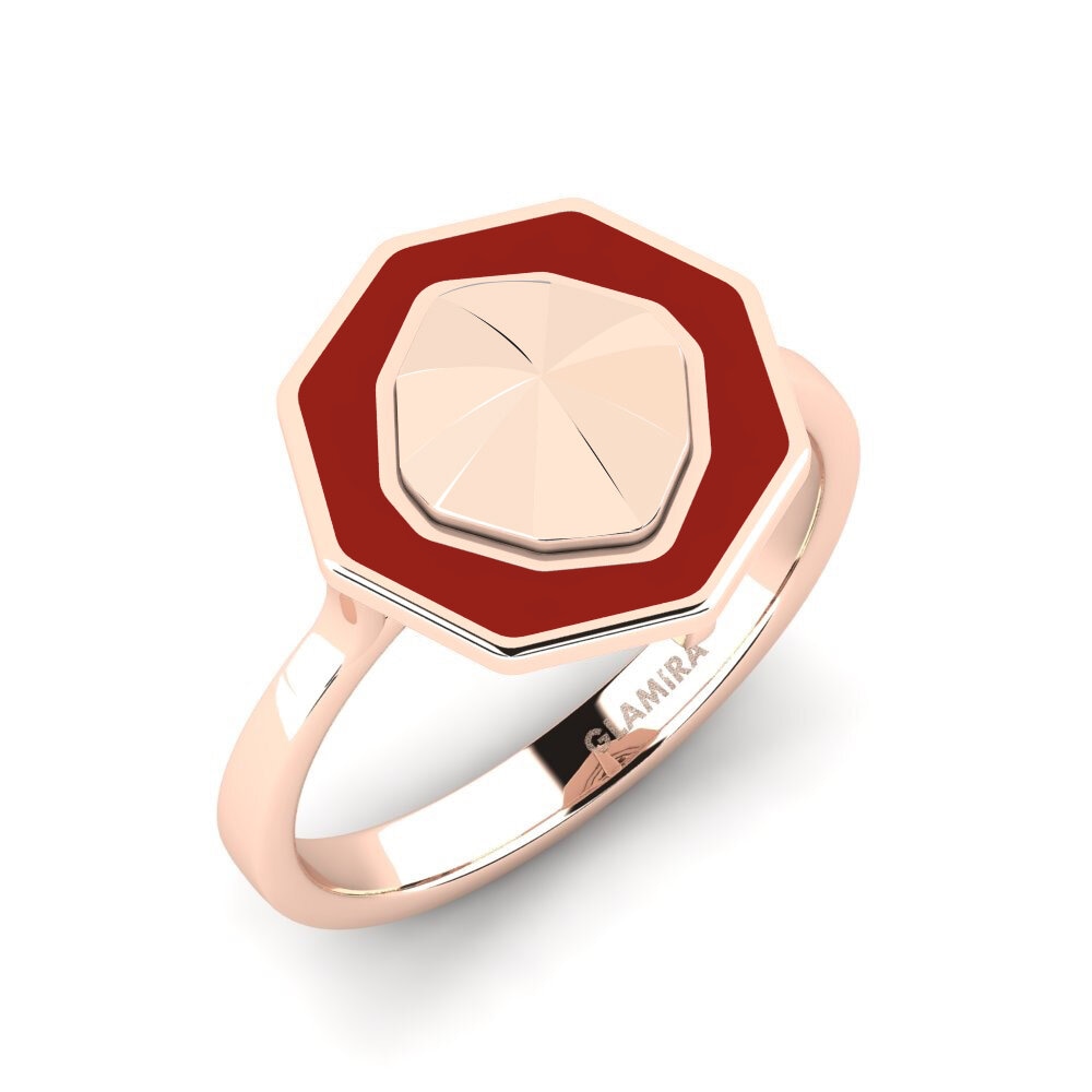 9k Oro Rosa Anillo Clicquotro