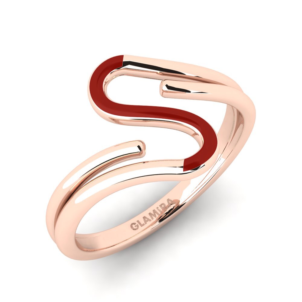 9k Oro Rosa Anillo Doggas