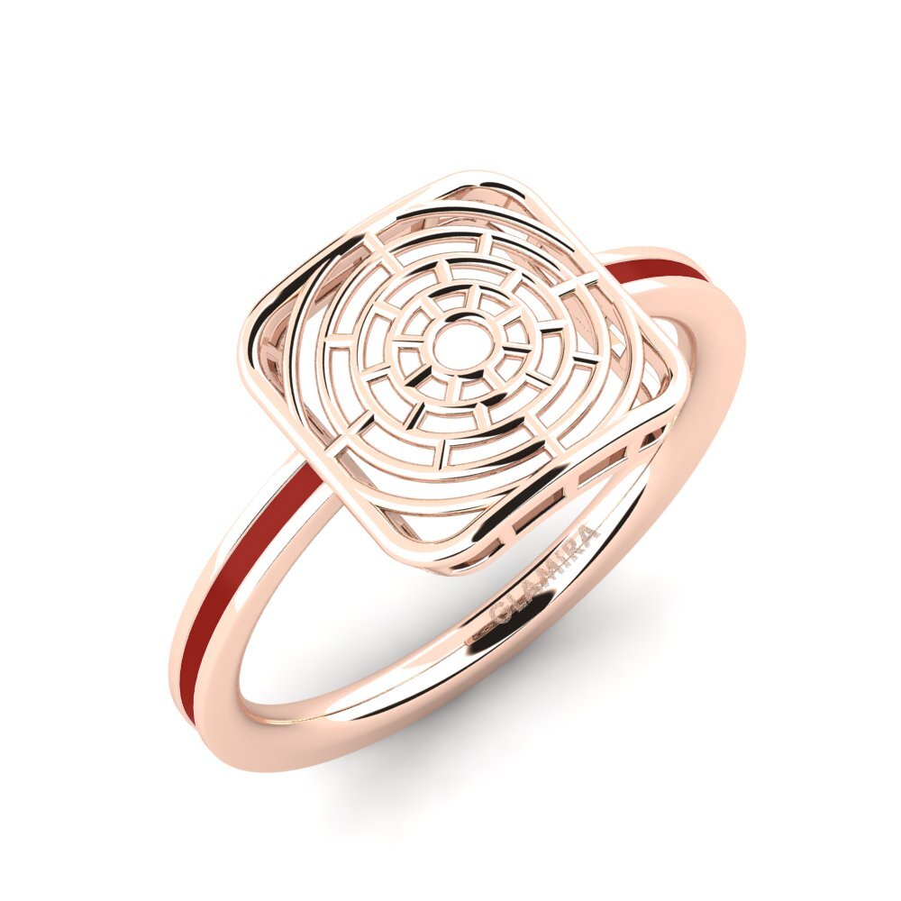 9k Oro Rosa Anillo Ecmelim