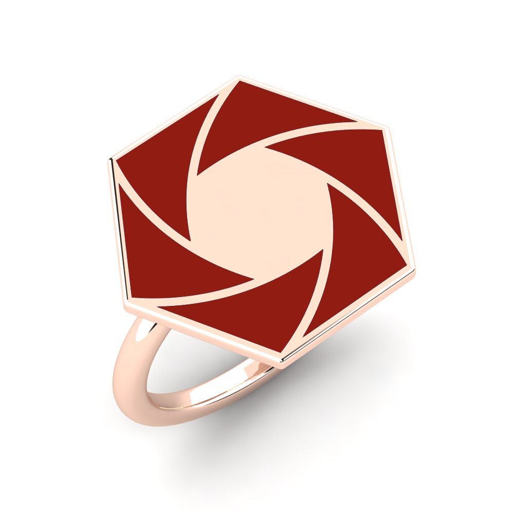 9k Oro Rosa Anillo Esteni
