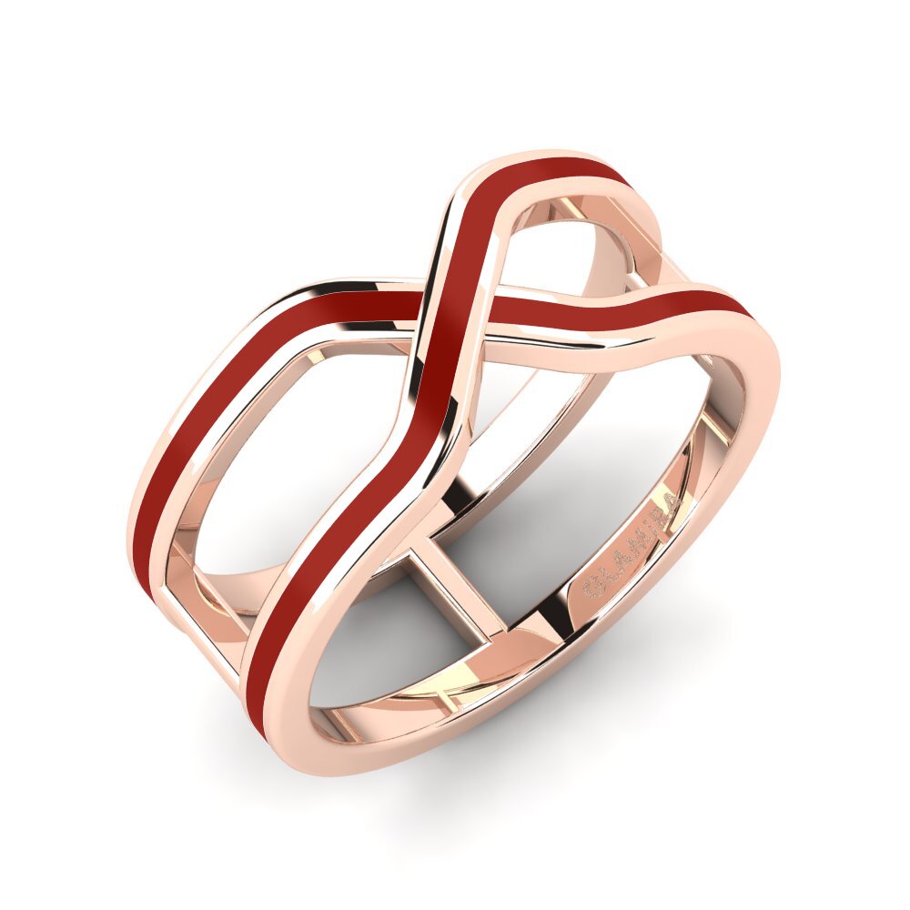 9k Oro Rosa Anillo Herldis