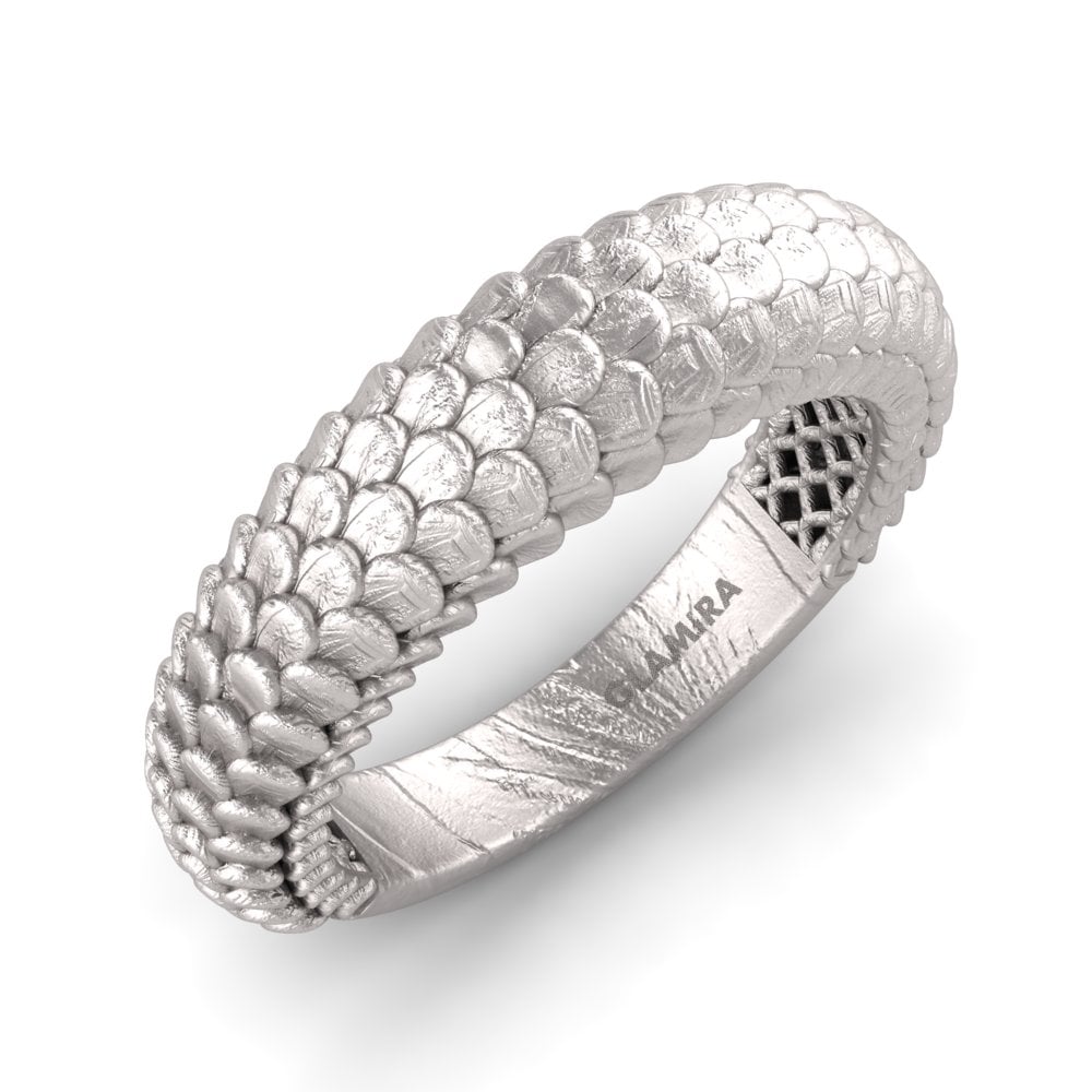 White Silver Ring Hetive