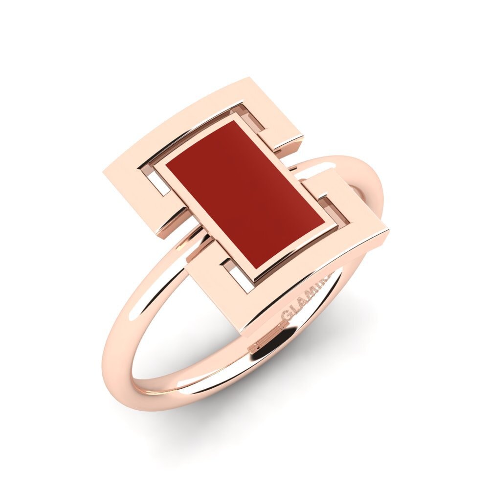 9k Oro Rosa Anillo Intinna