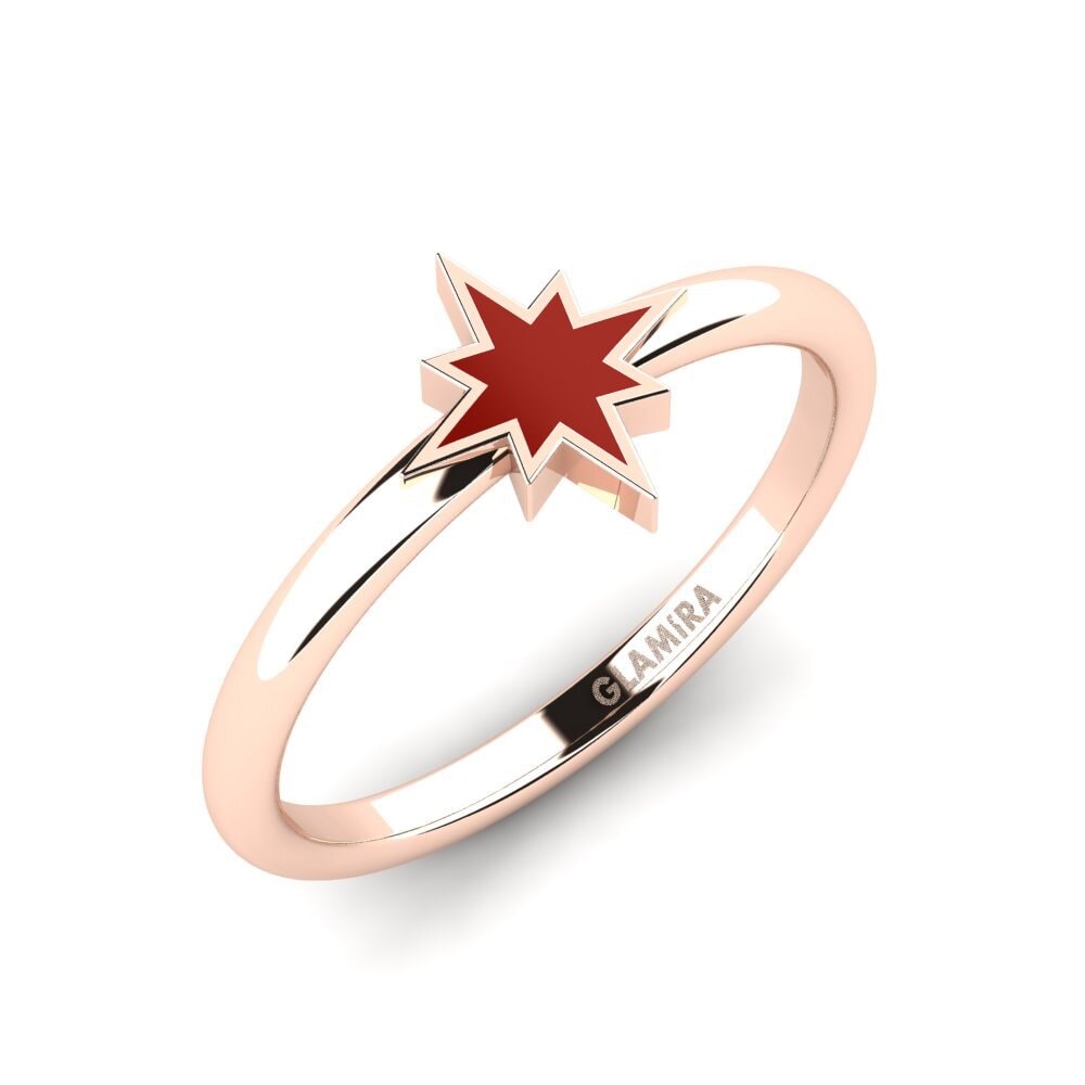 9k Oro Rosa Anillo Minaga