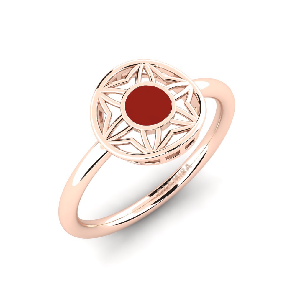 9k Oro Rosa Anillo Nantorat