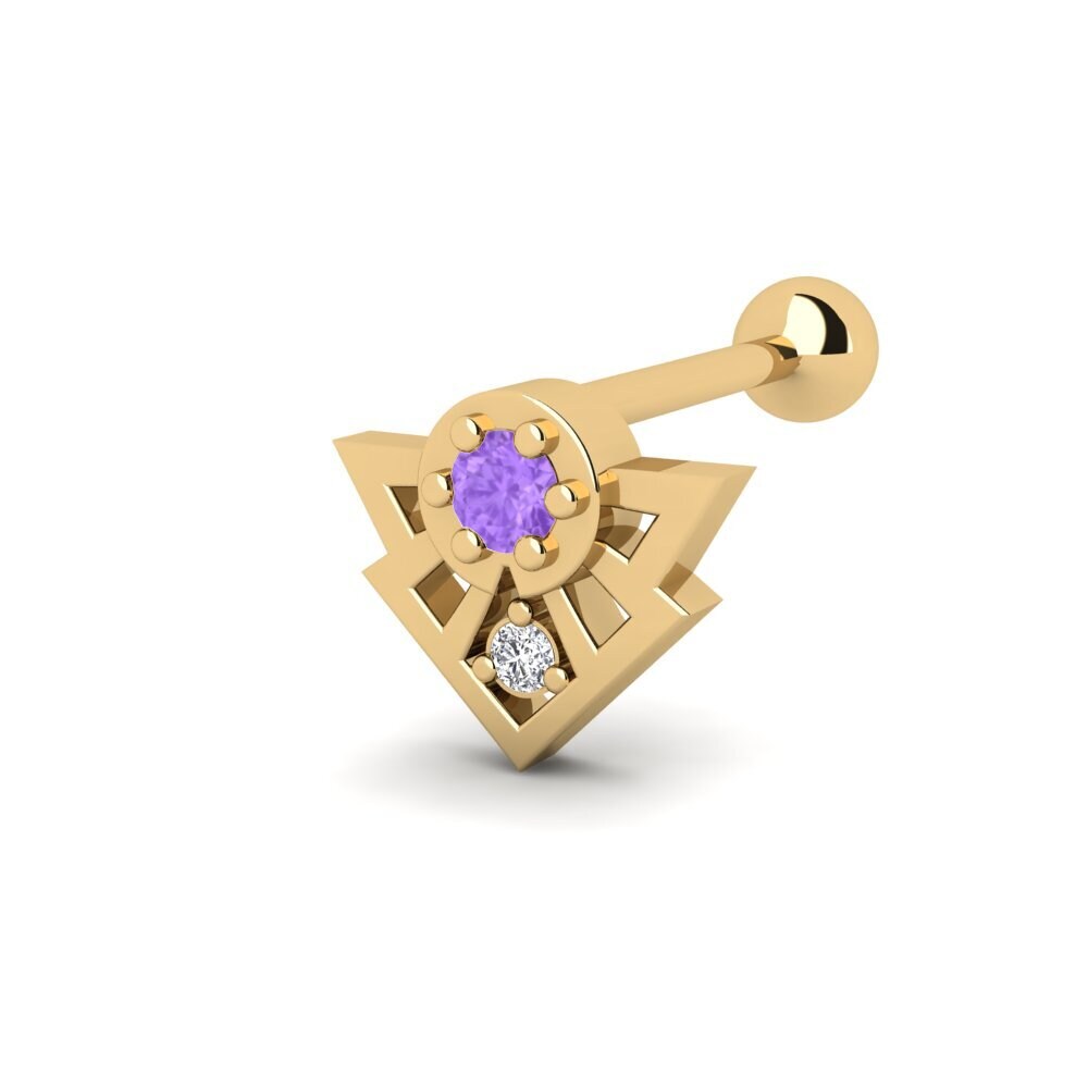 Amethyst Ear Piercing Aksel