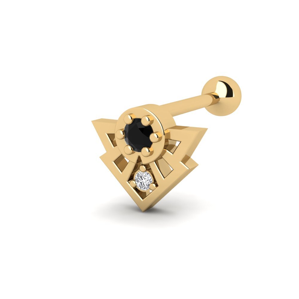 Black Onyx Ear Piercing Aksel