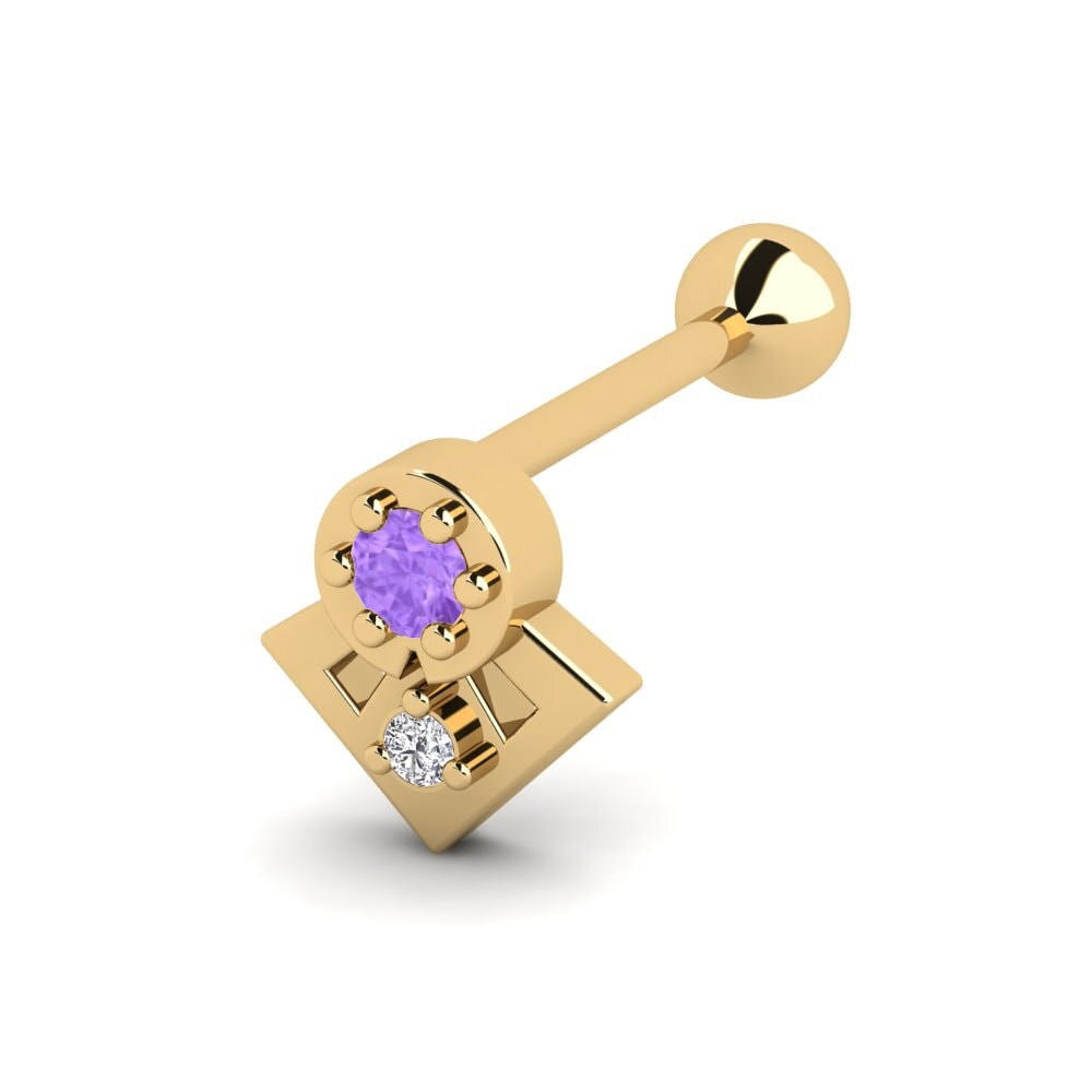 Amethyst Ear Piercing Esters