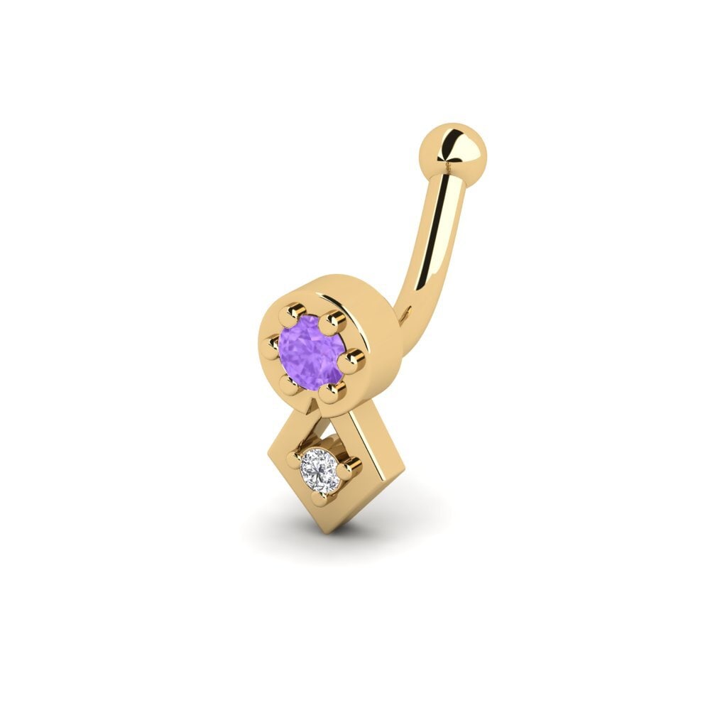 Amethyst Ear Piercing Hugos