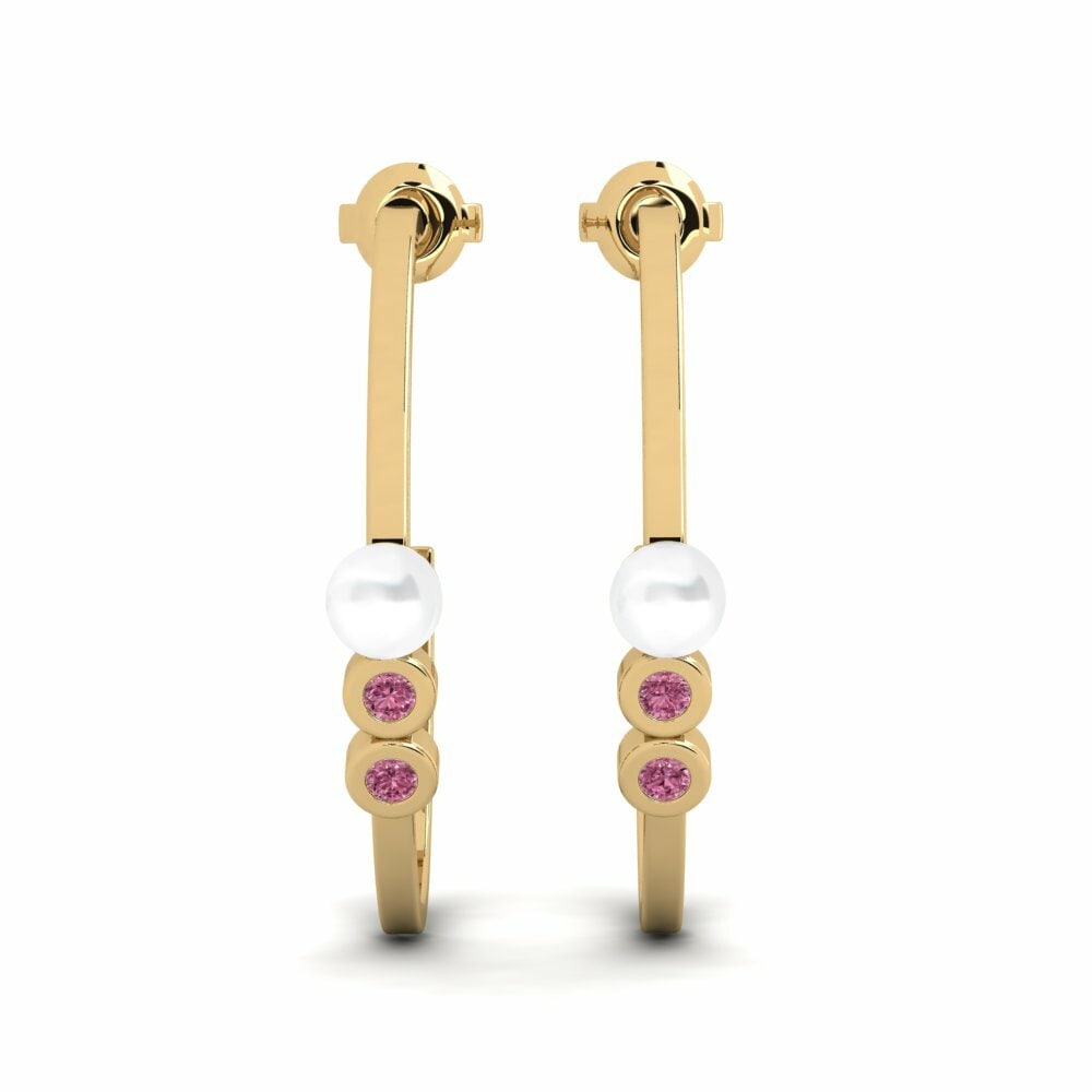 Boucle d'oreille femme Arassa Grenat de Rhodolite