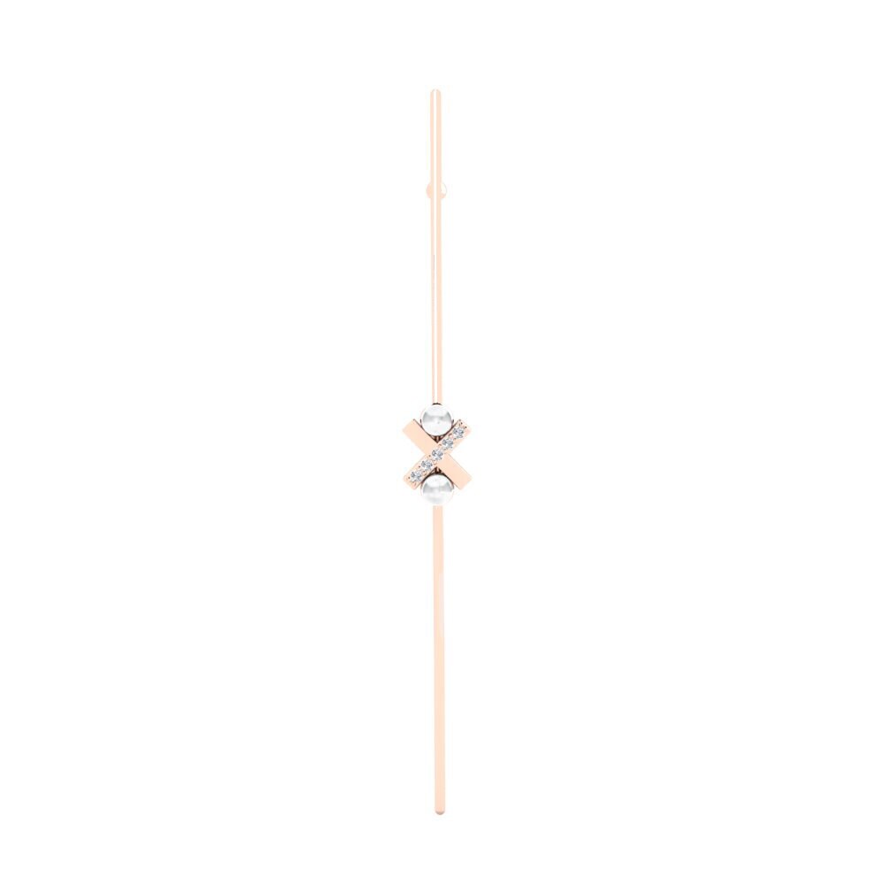 Rotgold 375 Diamant Damen ohrring Nafis