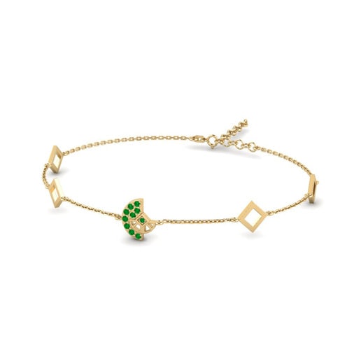 Bracelet Pasvrai 585 Yellow Gold & Emerald