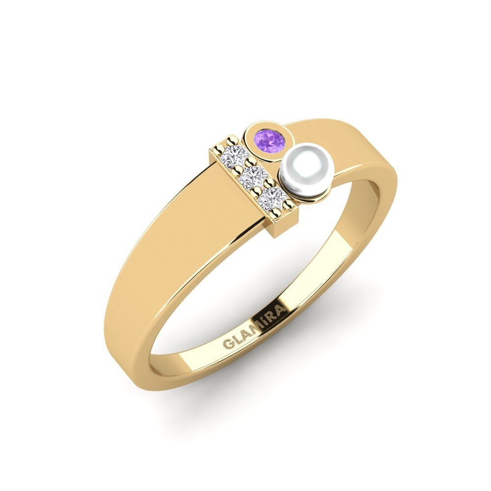 Amethyst Ring Perlau