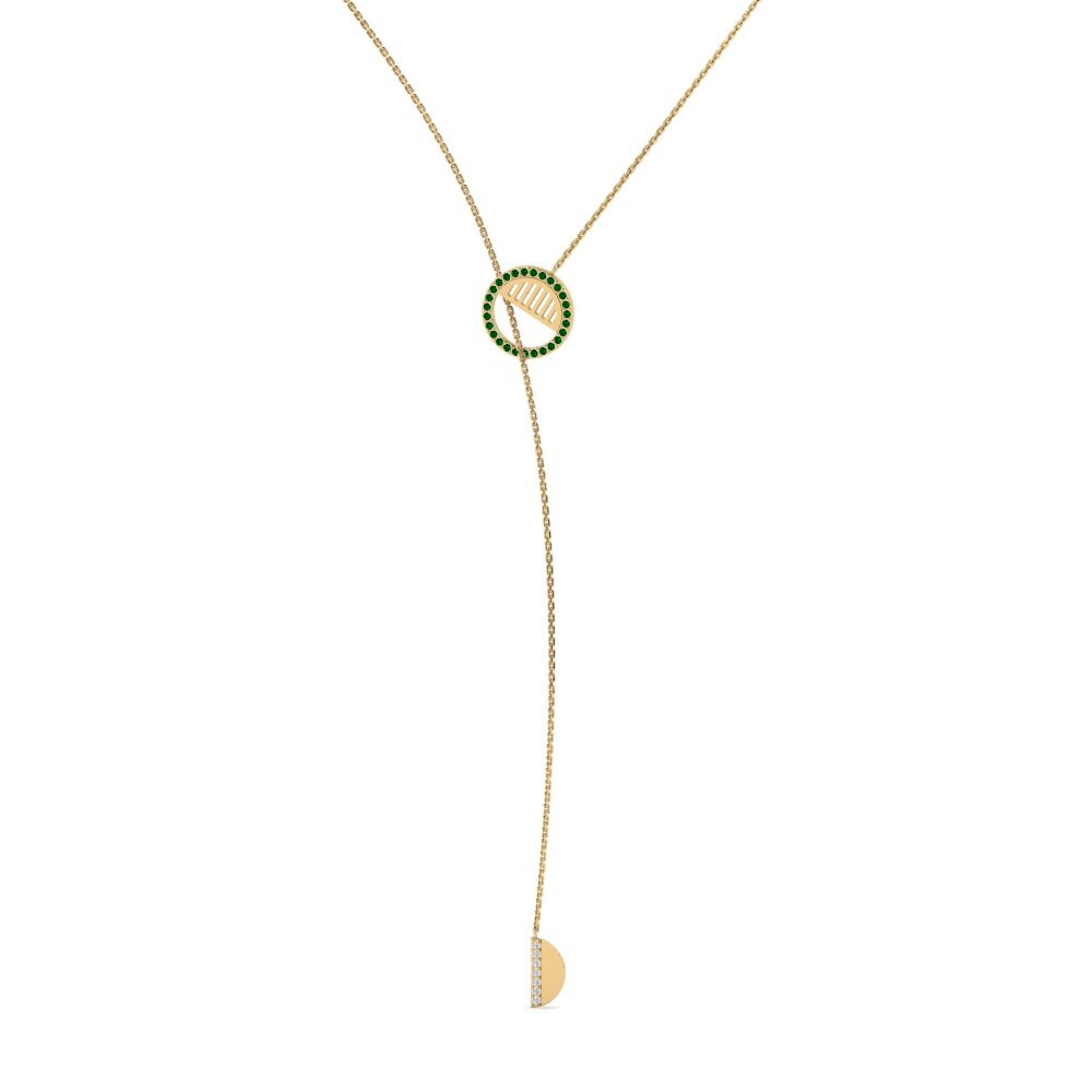 Green Zirconia Women's Necklace Serein