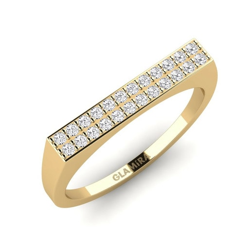 Ring Sheyne 585 Yellow Gold & White Sapphire