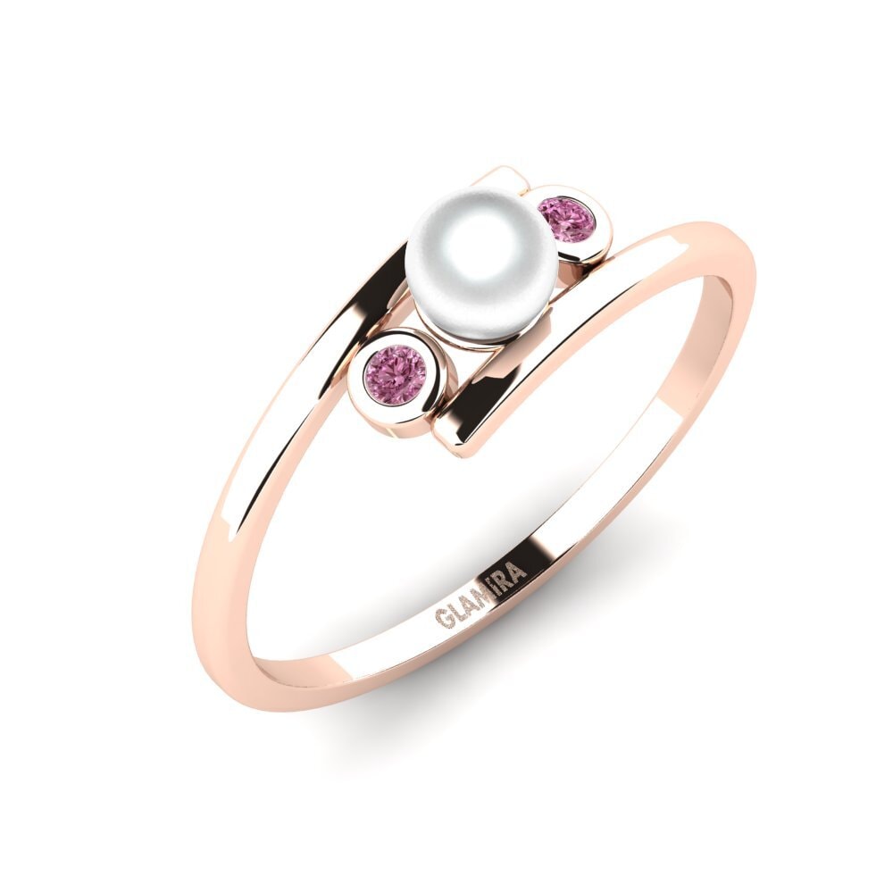 Rotgold 375 Rhodolit-Granat Ring Thamoni