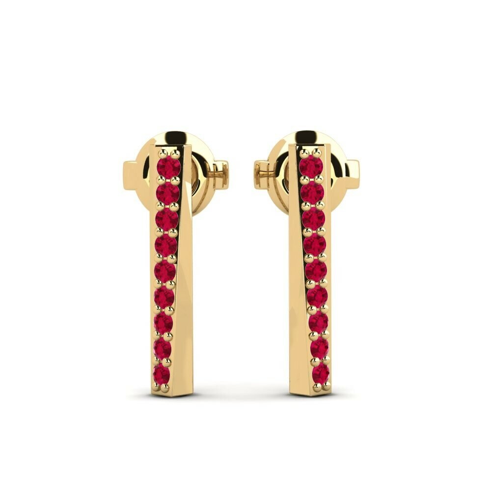 Rubis Boucle d'oreille femme Bagian