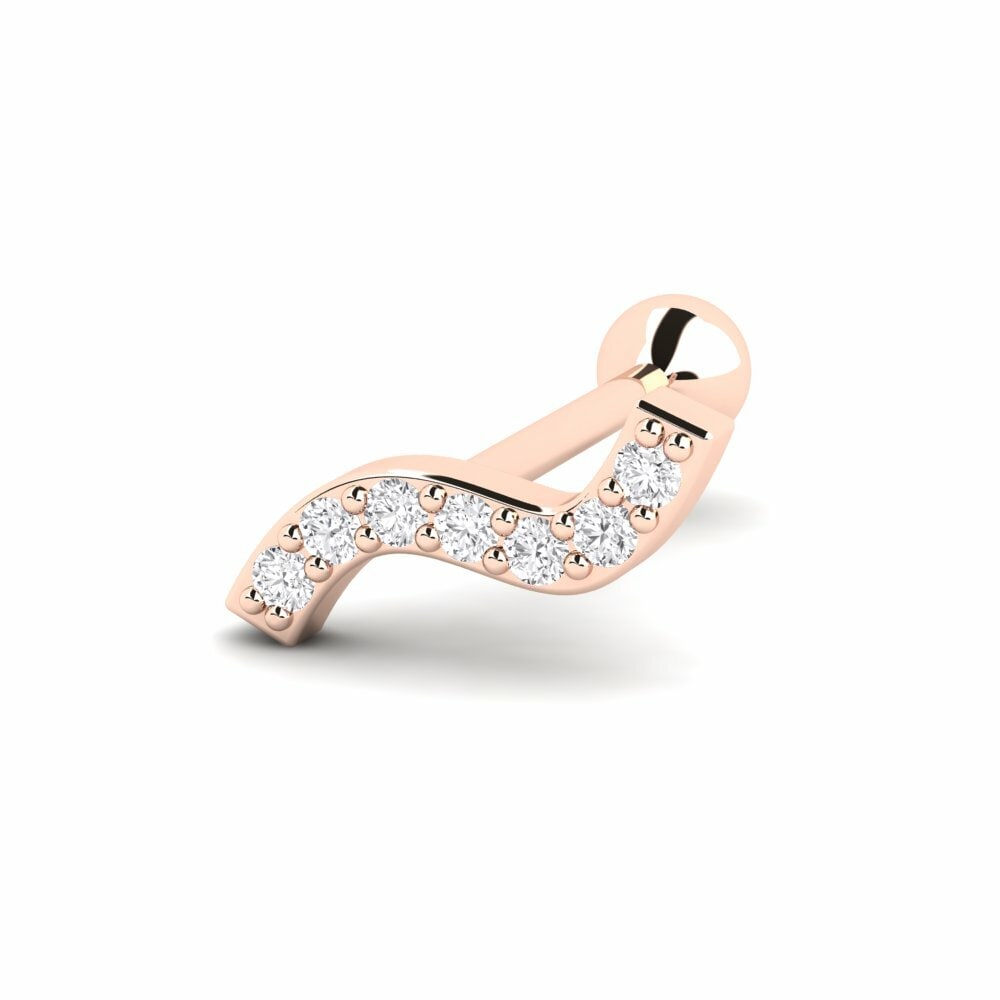 9ct Rose Gold Ear Piercing Encantador