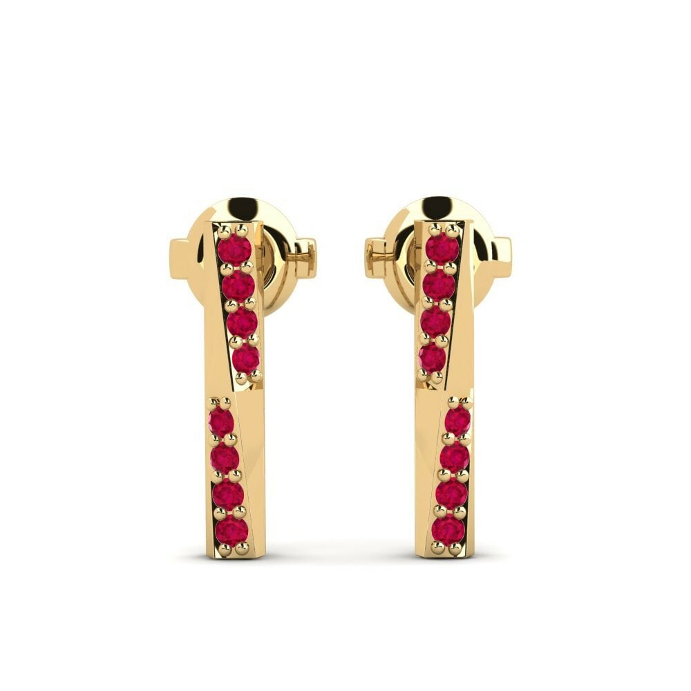 Rubis Boucle d'oreille femme Kipande