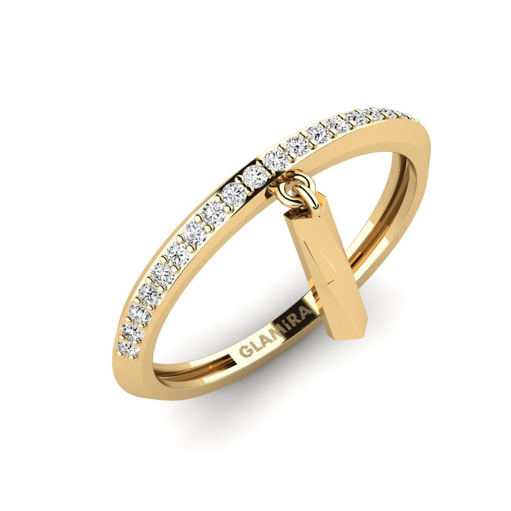 Moissanite Bague Kuning