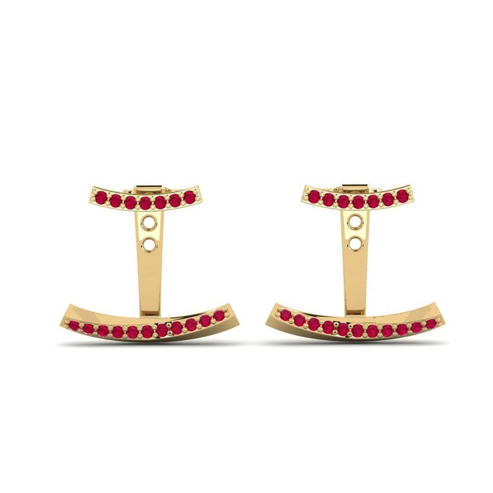 Rubis Boucle d'oreille femme Potongan