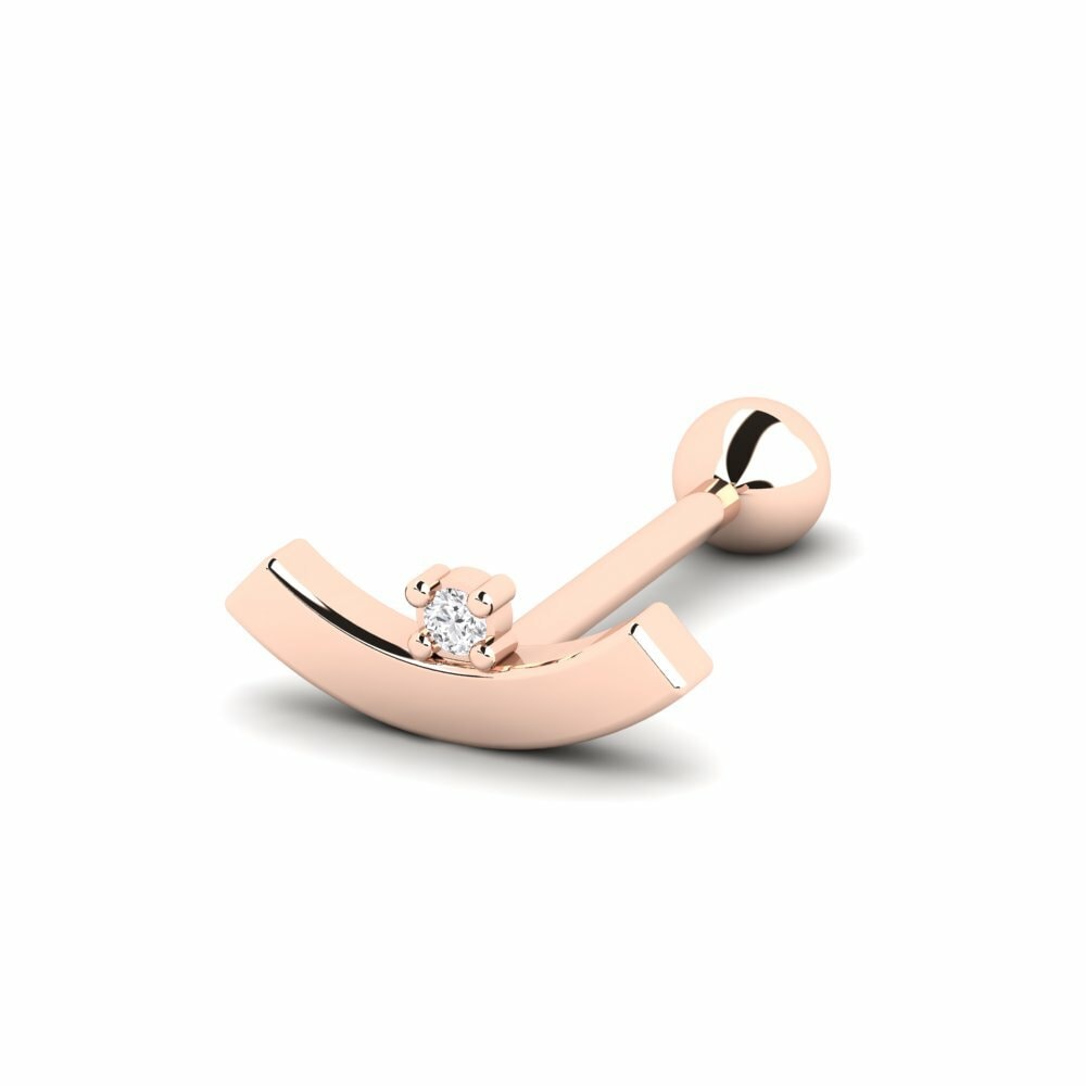 9ct Rose Gold Ear Piercing Ratehang