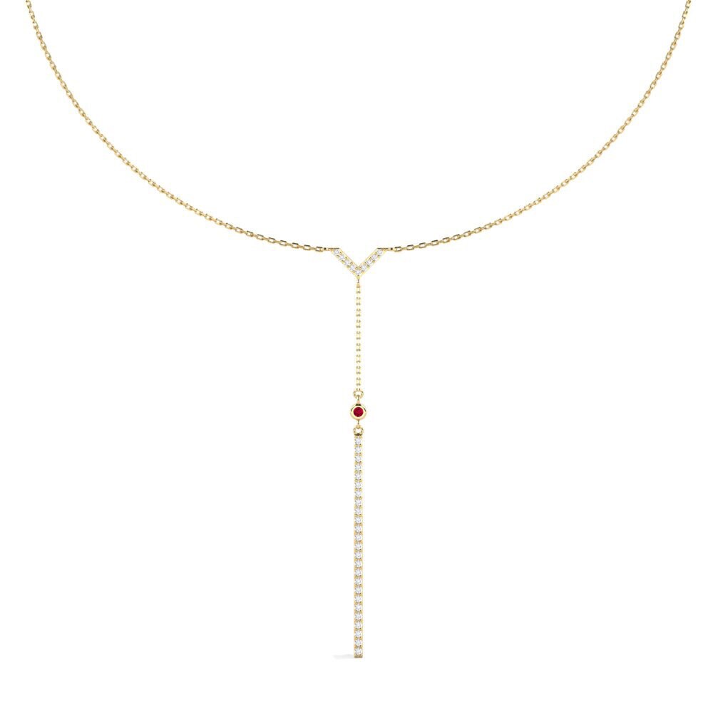 Rubis Collier pour femme Sikwaridom