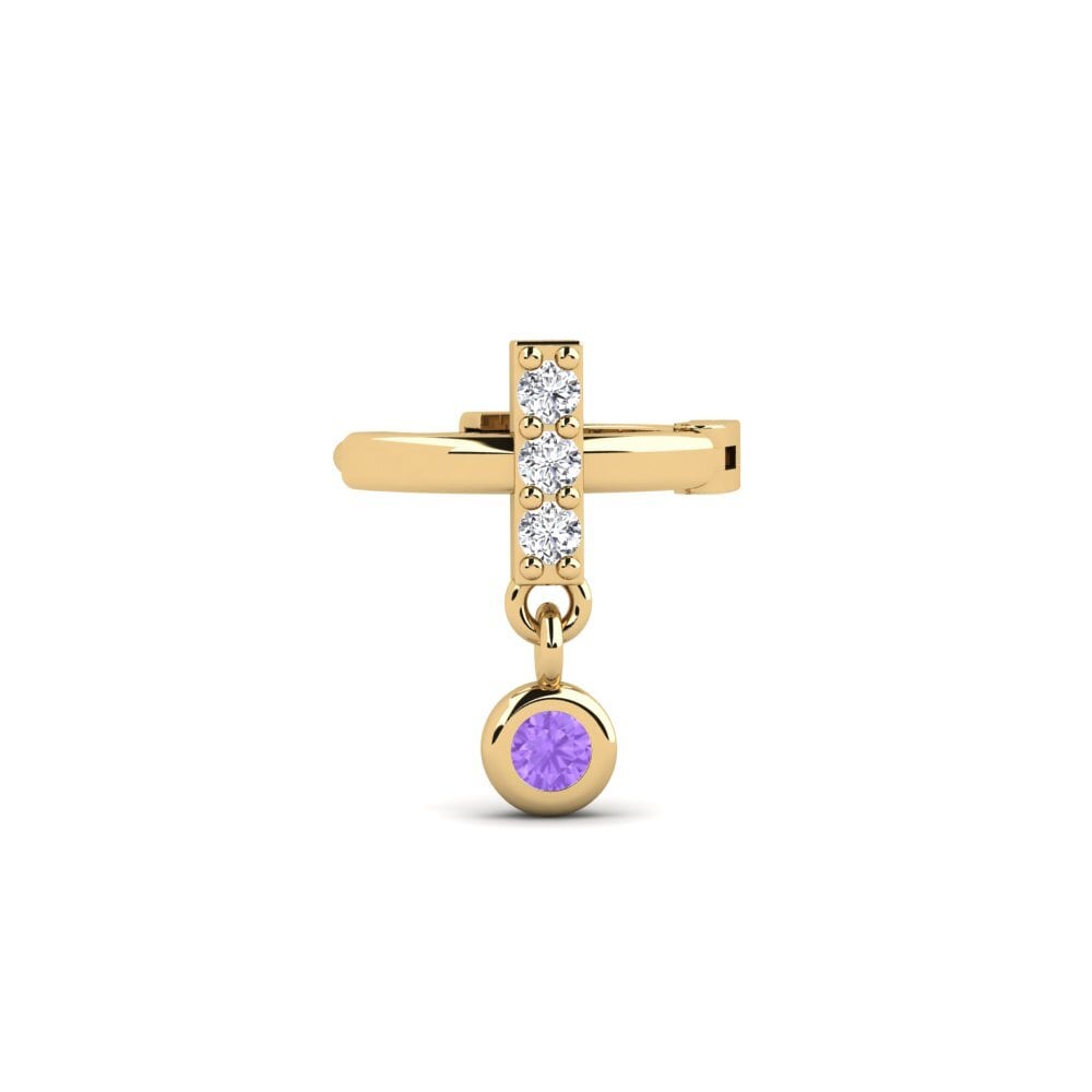 Amethyst Ear Piercing Sinko